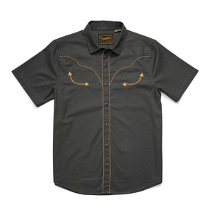 Howler Brothers Broncbuster Snapshirt Men's in Antique Black